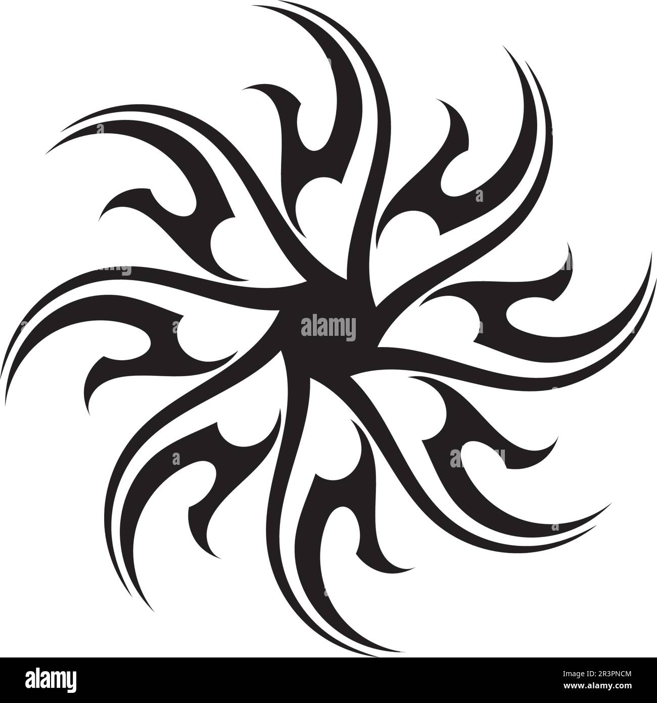 tribal ethnic tattoo icon vector illustration design Stock Vector