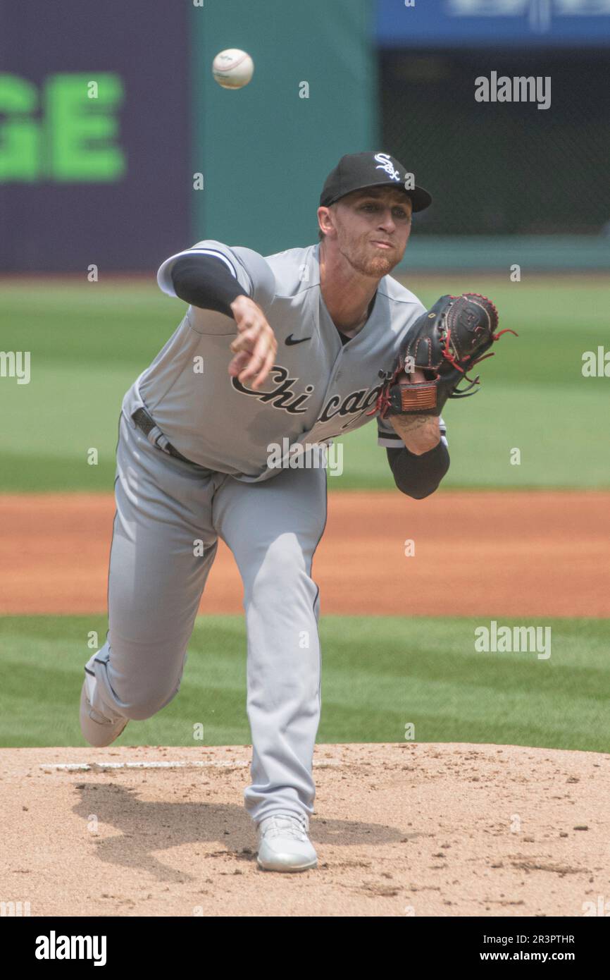 Chicago White Sox starting pitcher Michael Kopech delivers against the