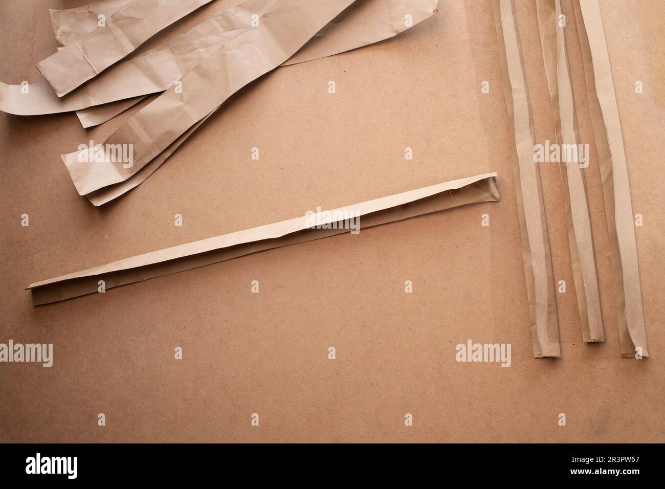 fold a strip of paper in half lengthwise Stock Photo Alamy