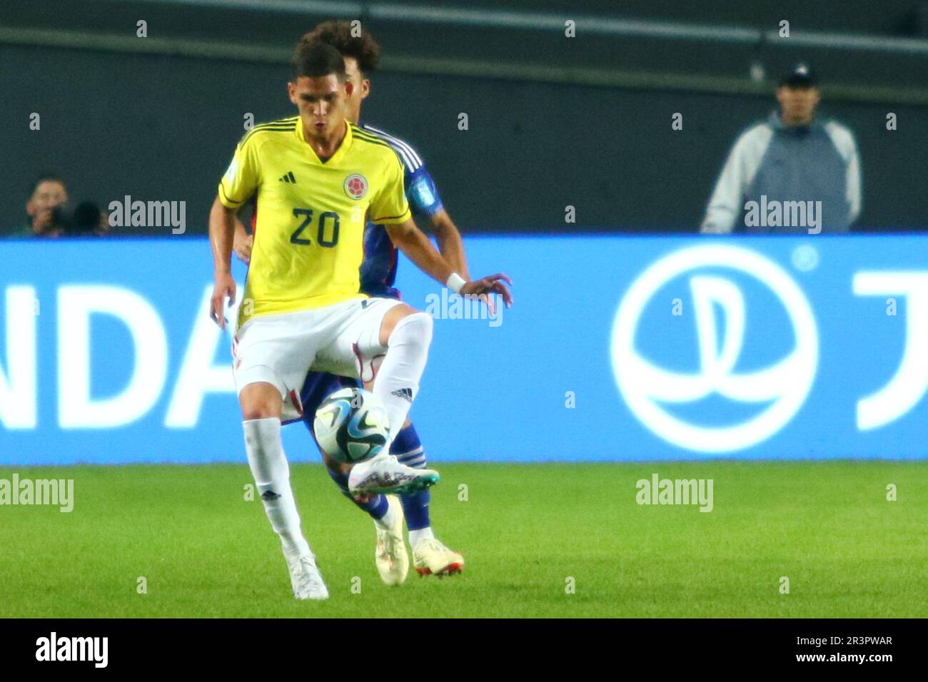 La Plata, Argentina. 24th May, 2023. Daniel Luna of Colombia during the match of second round of Group C for World Cup FIFA U20 at Diego A. Maradona Stadium ( Credit: Néstor J. Beremblum/Alamy Live News Stock Photo