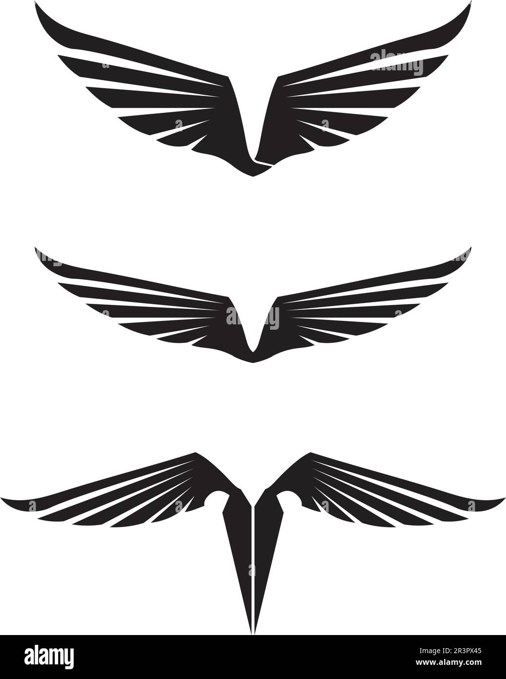 Falcon Wings Logo Template vector icon logo design Stock Vector Image ...