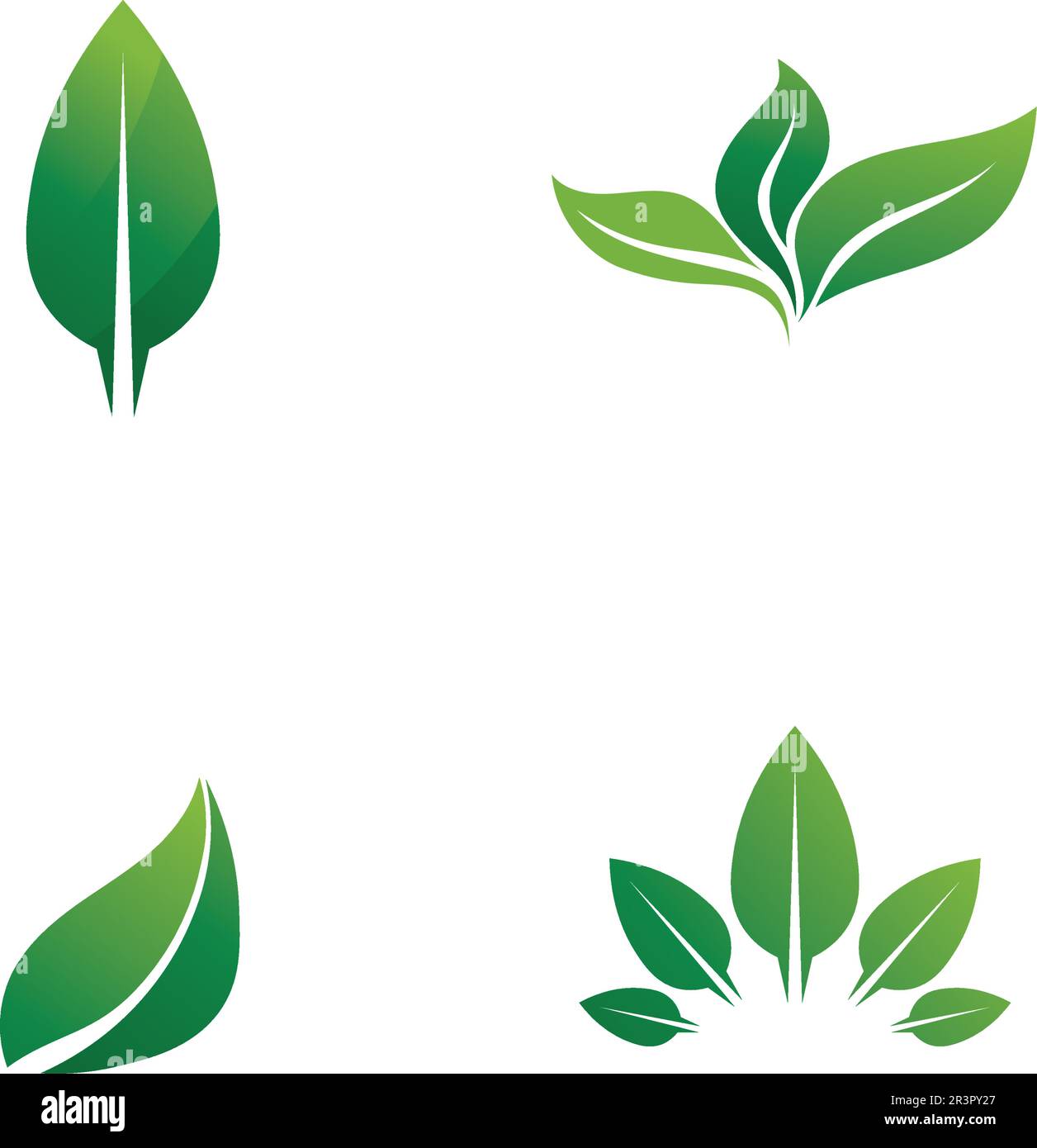 Tree leaf vector logo design eco friendly concept Stock Vector Image ...