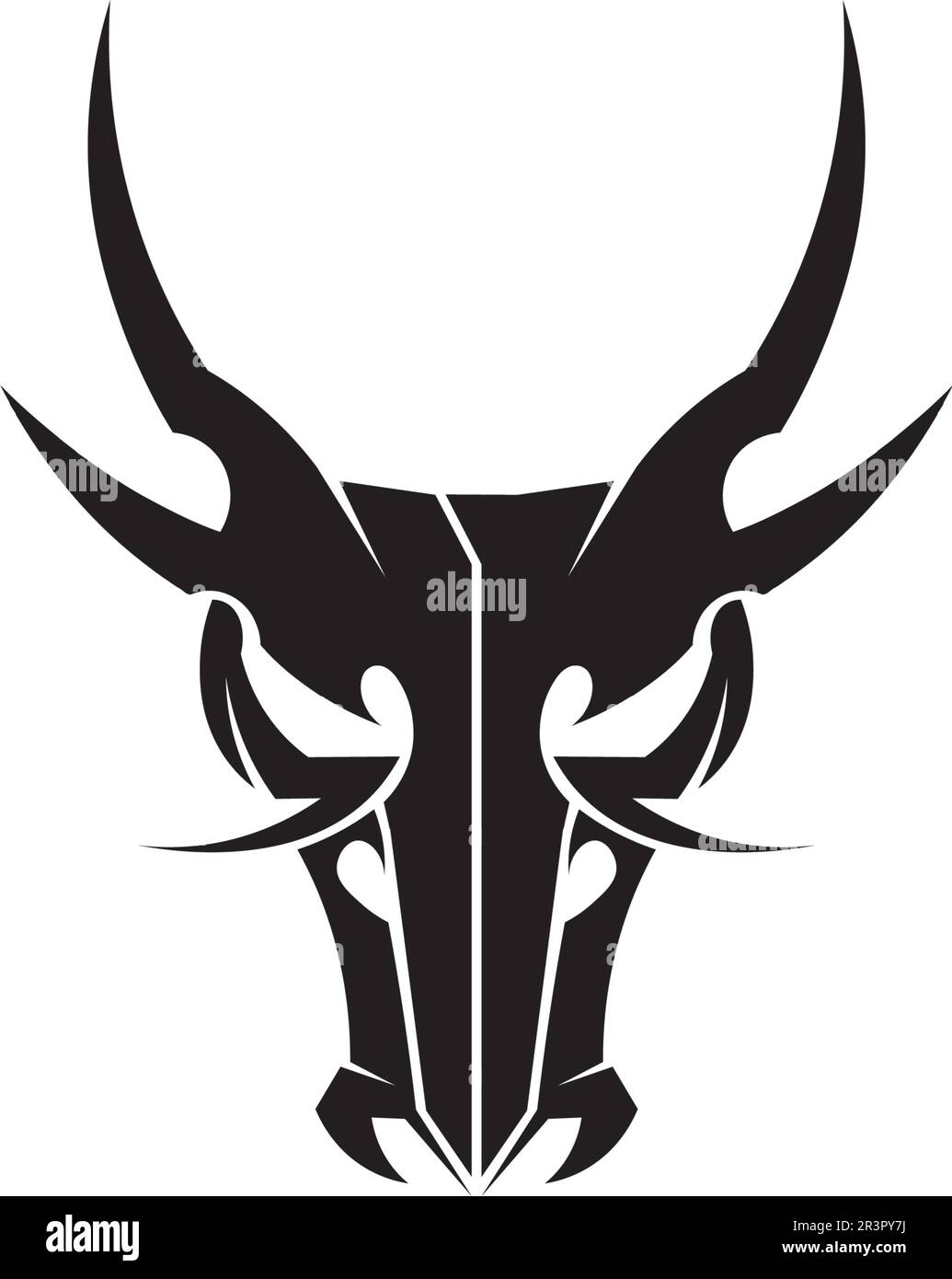 Head dragon flat color logo template vector illustration Stock Vector