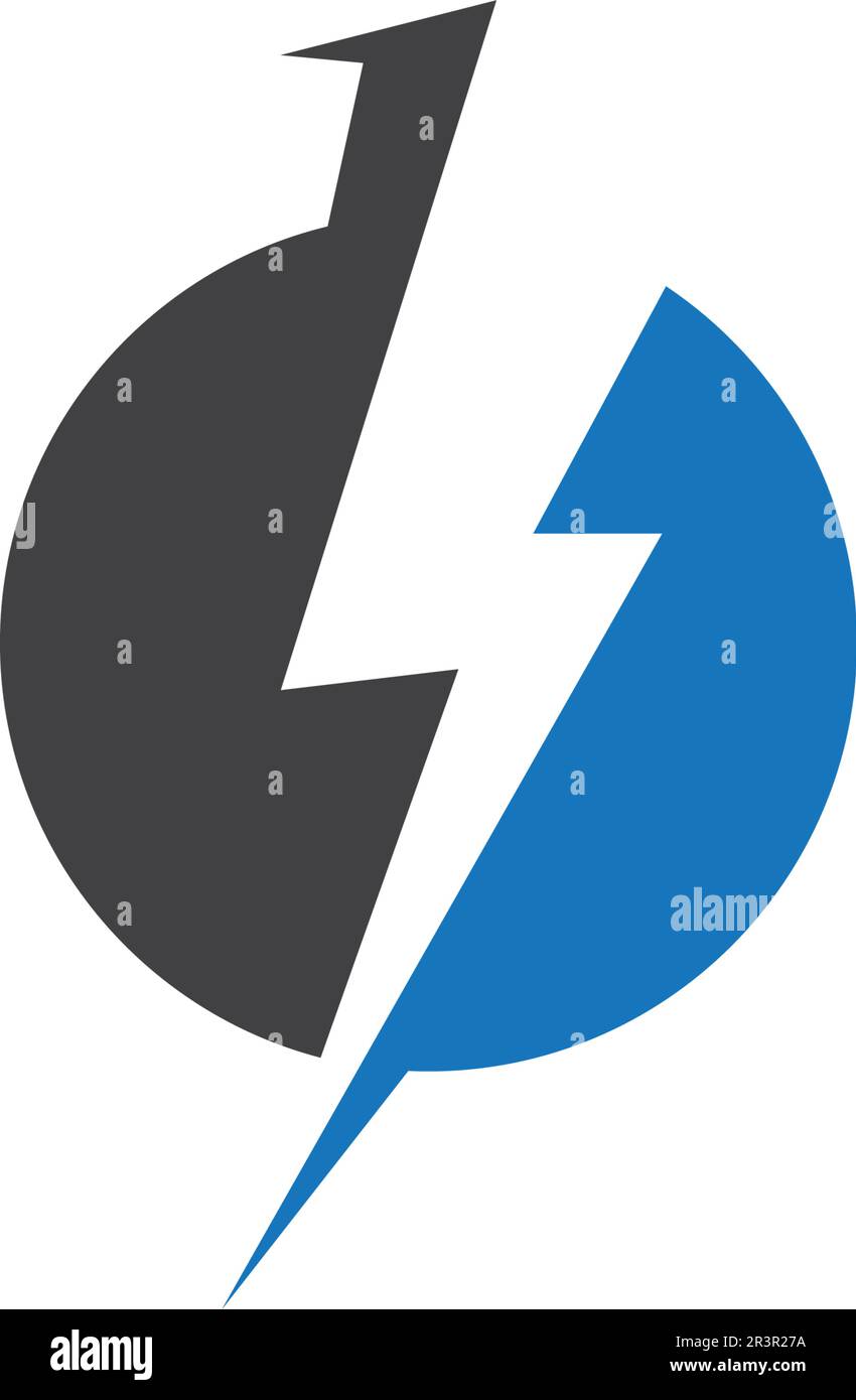 bolt electric Vector lightning icon logo and symbols Stock Vector Image
