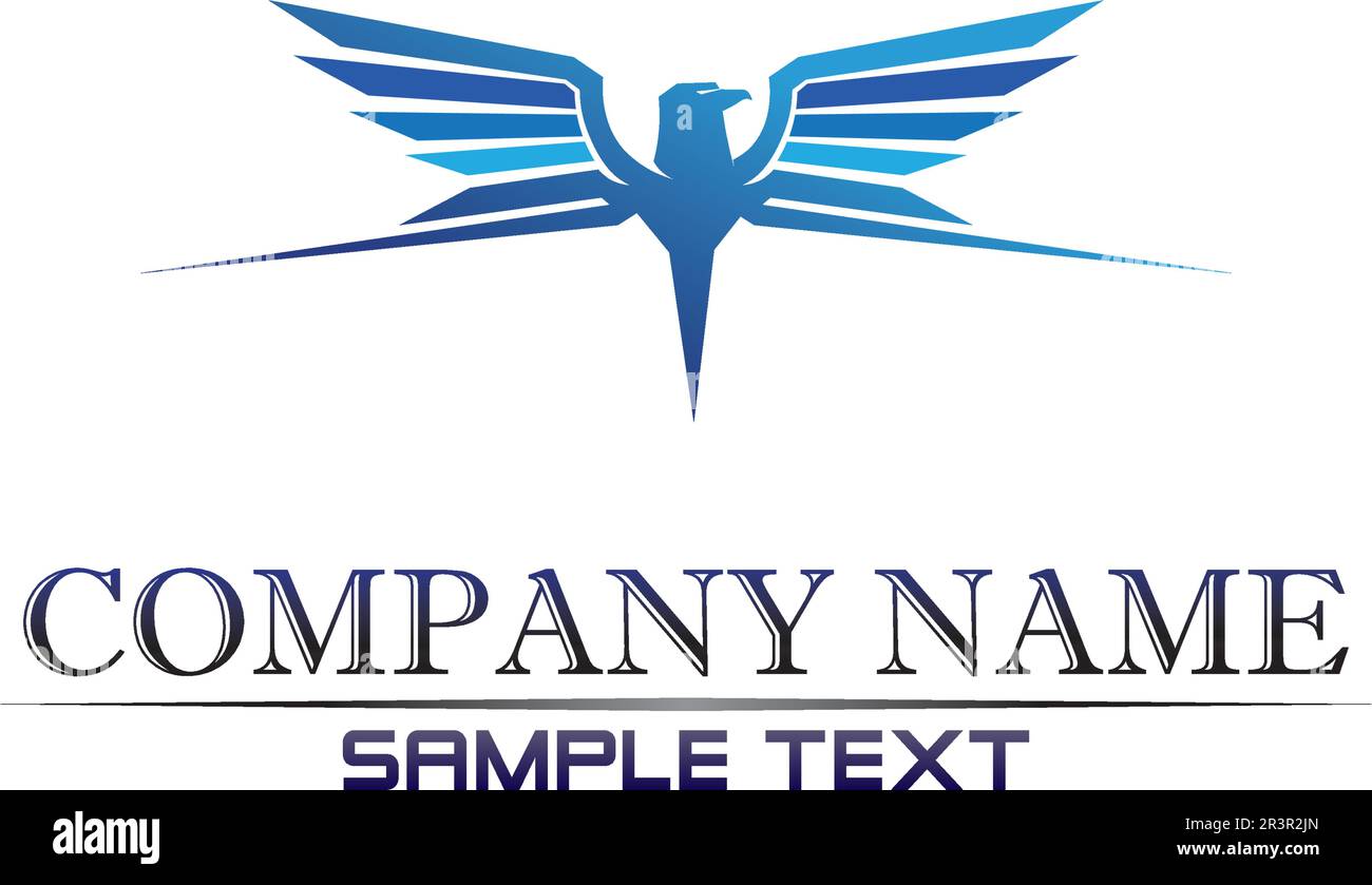 Falcon Wings Logo Template vector icon logo design Stock Vector Image ...