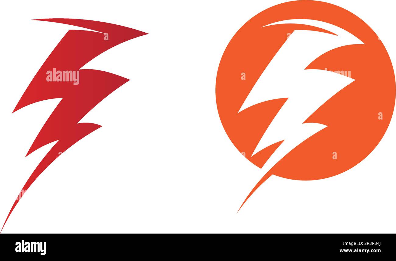 bolt electric Vector lightning icon logo and symbols Stock Vector Image & Art Alamy