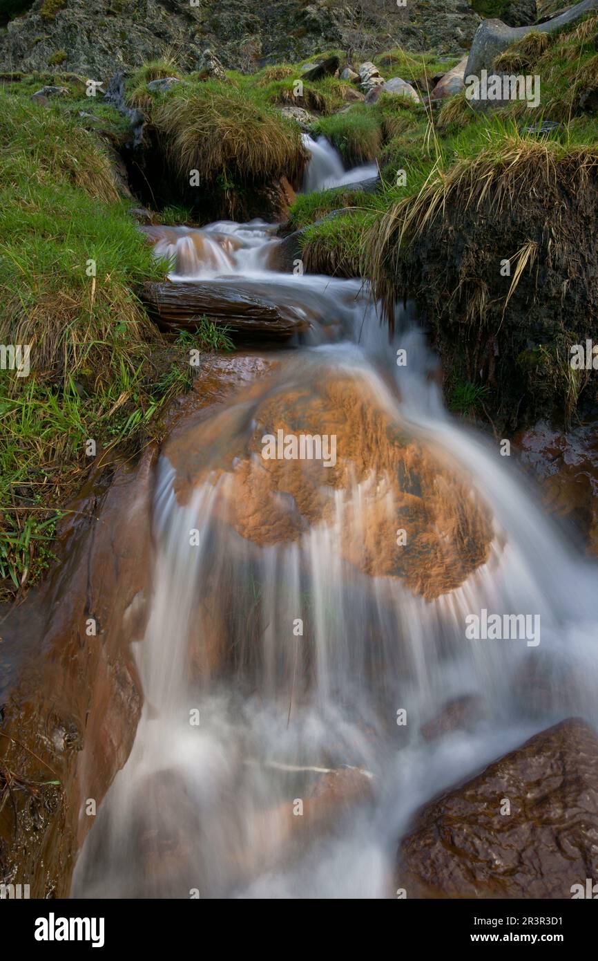 Barranco de los Orieles.Valle de Gistain.Pirineo Aragones. Huesca. España. Stock Photo