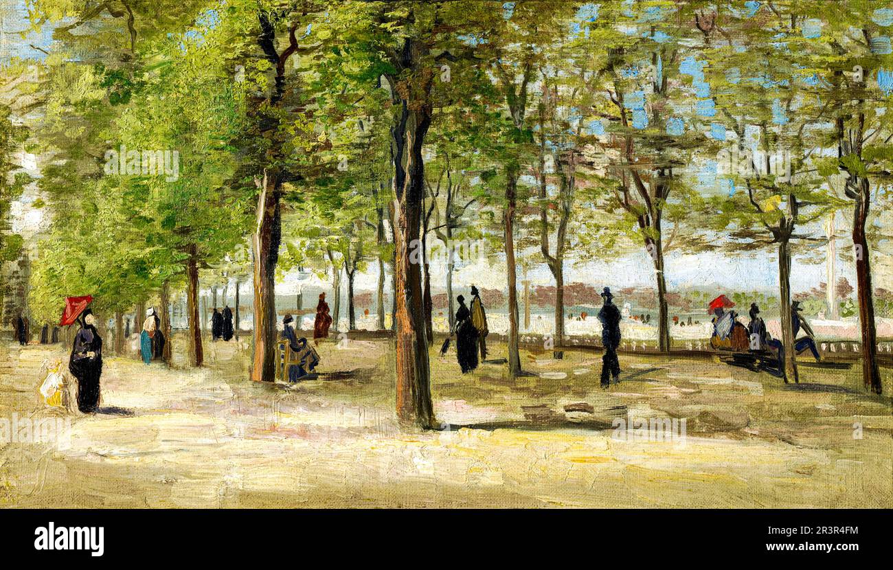 Landscape Style Van Gogh Watercolor Road Stock Photo 95805718