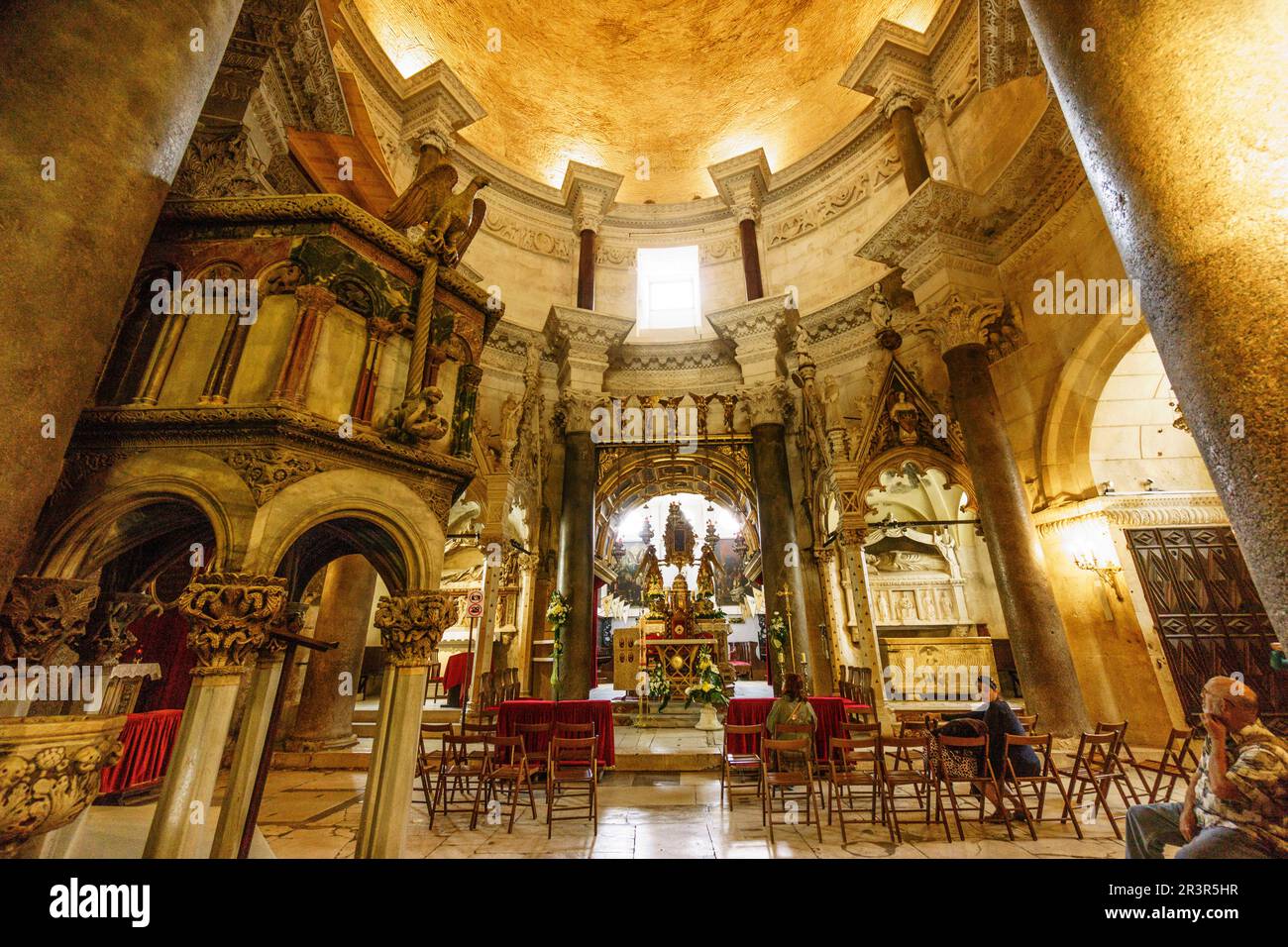 catedral de San Domnius, - Svetog Duje- , Palacio Diocleciano, Split, Croacia. Stock Photo