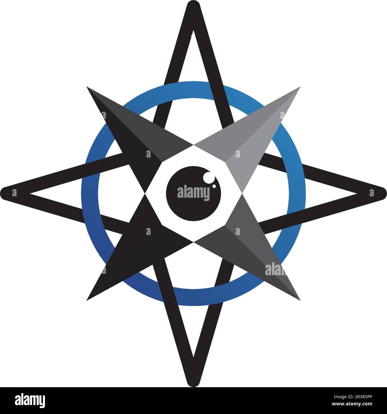 Vector Compass signs and symbols logo Stock Vector Image & Art - Alamy