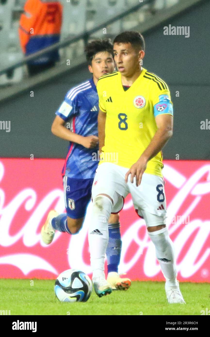 La Plata, Argentina. 24th May, 2023. Gustavo Puerta of Colombia during the match of second round of Group C for World Cup FIFA U20 at Diego A. Maradona Stadium ( Credit: Néstor J. Beremblum/Alamy Live News Stock Photo