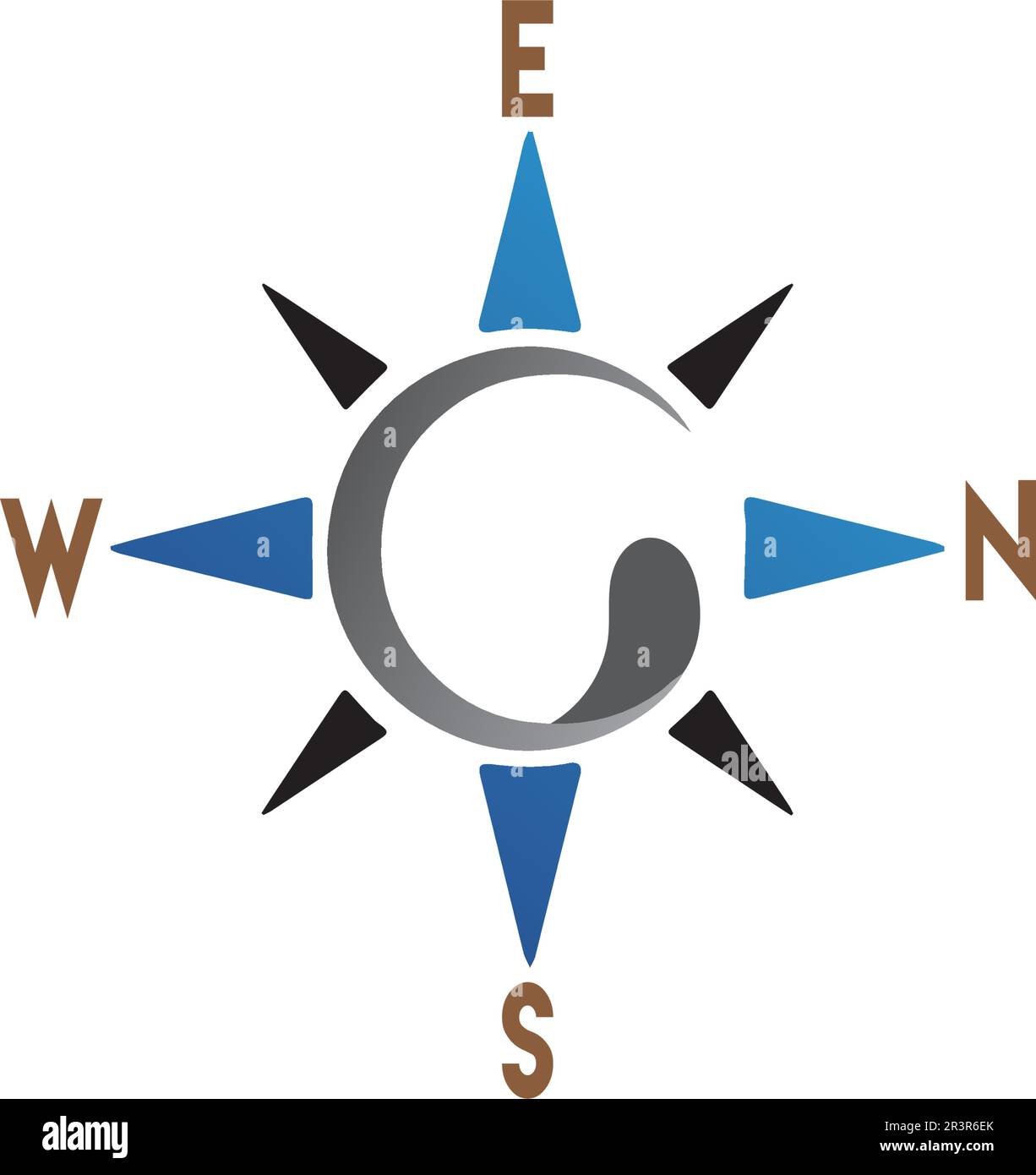 Vector Compass signs and symbols logo Stock Vector Image & Art Alamy