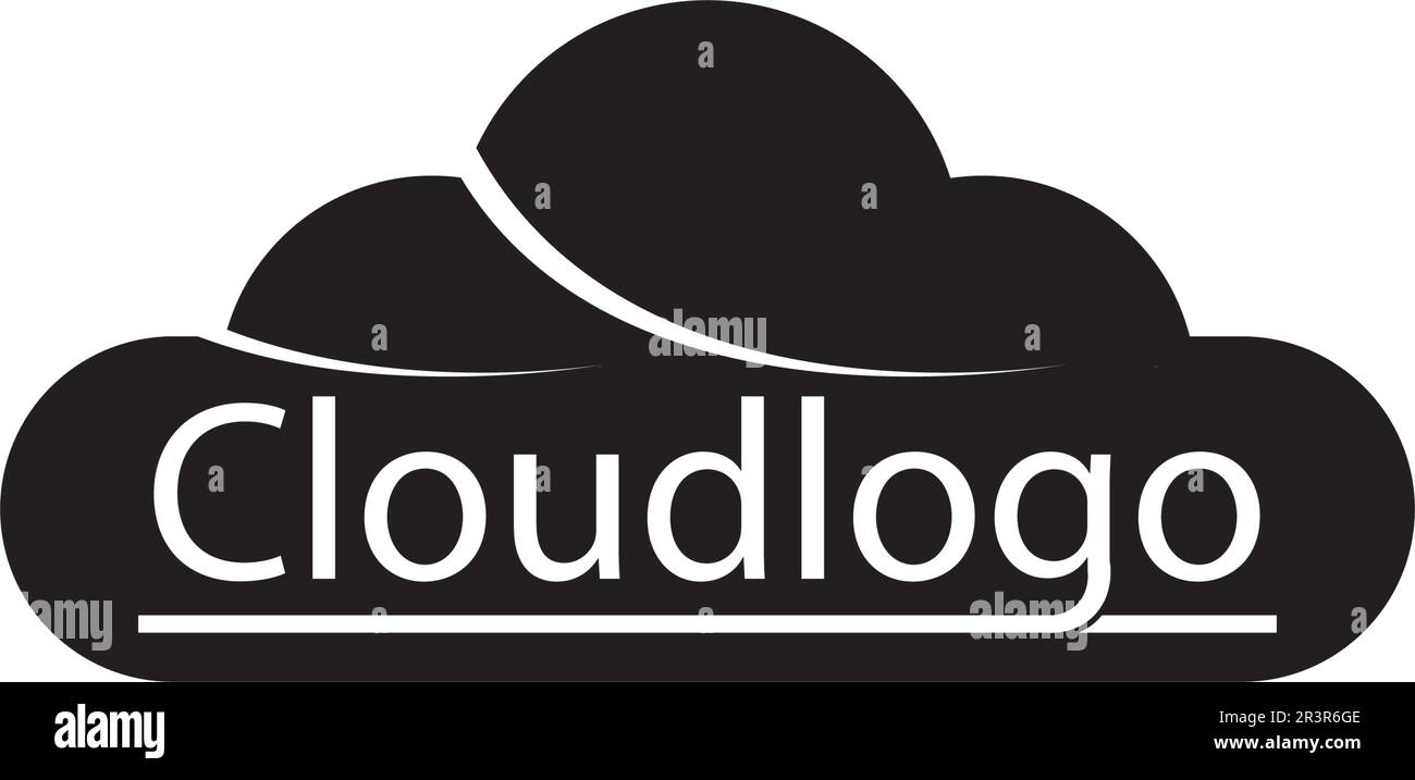 Cloud servers data logo and symbols icons Stock Vector