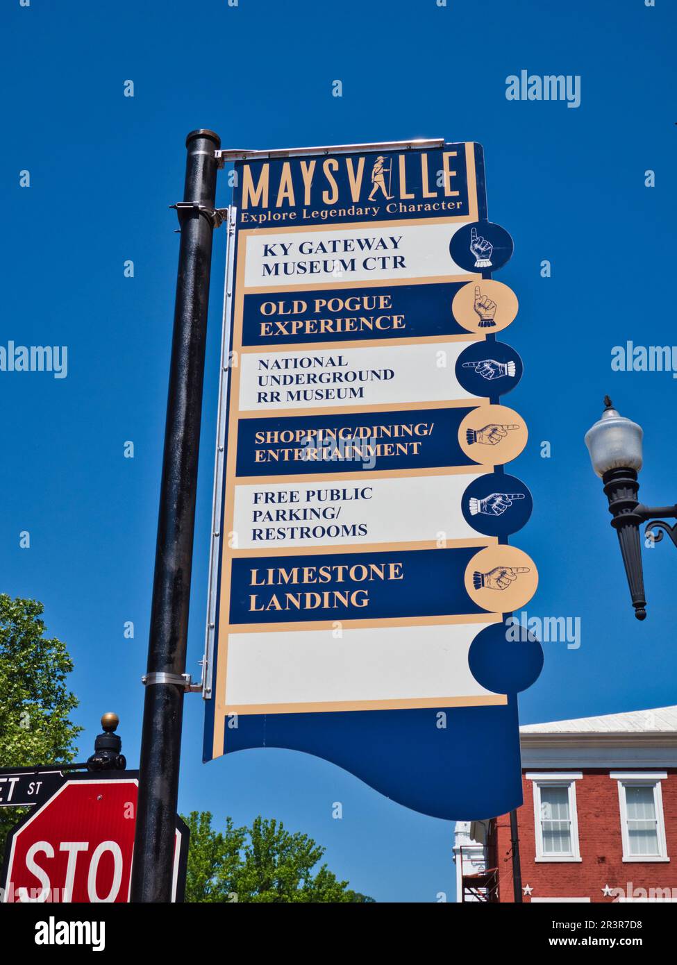 Attractions sign in Maysville Ky USA 2023 Stock Photo Alamy