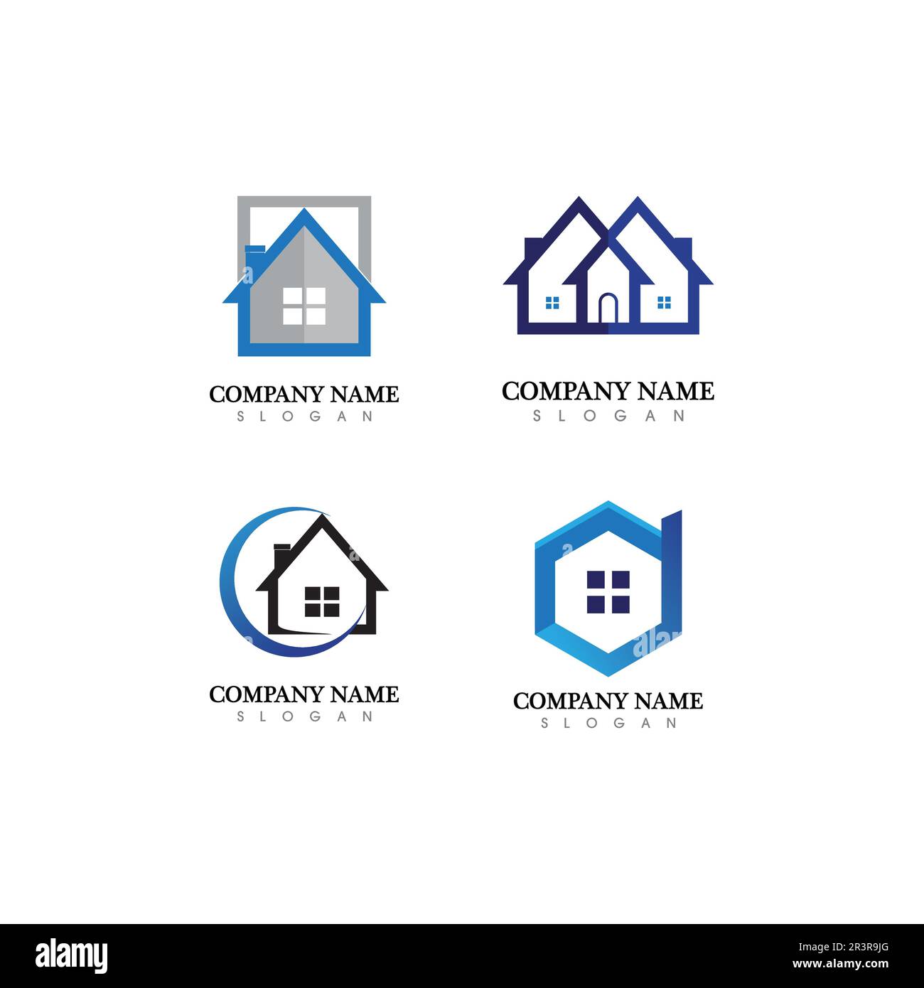Real estate and home buildings vector logo icons template Stock Vector ...