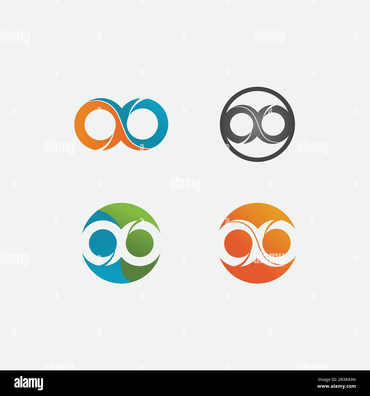Infinity Design Vector icon illustration Logo template design Stock Vector