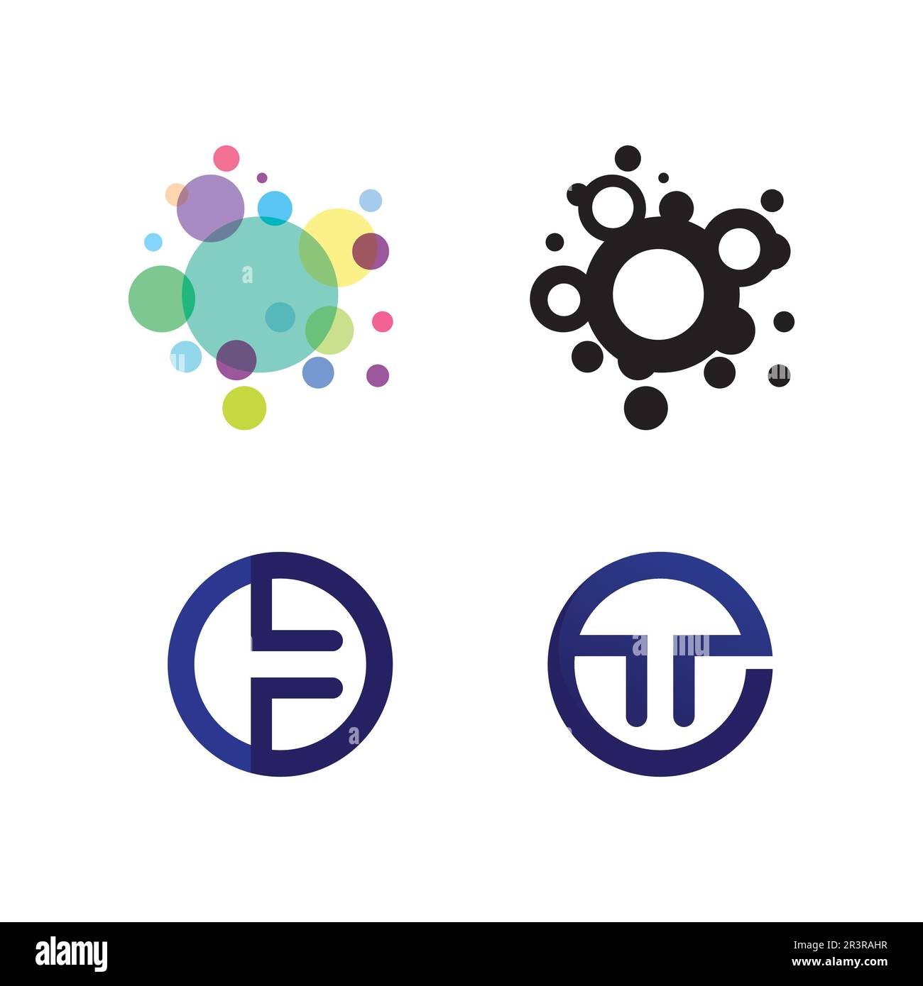 Technology circle logo and symbols Vector Stock Vector Image & Art - Alamy