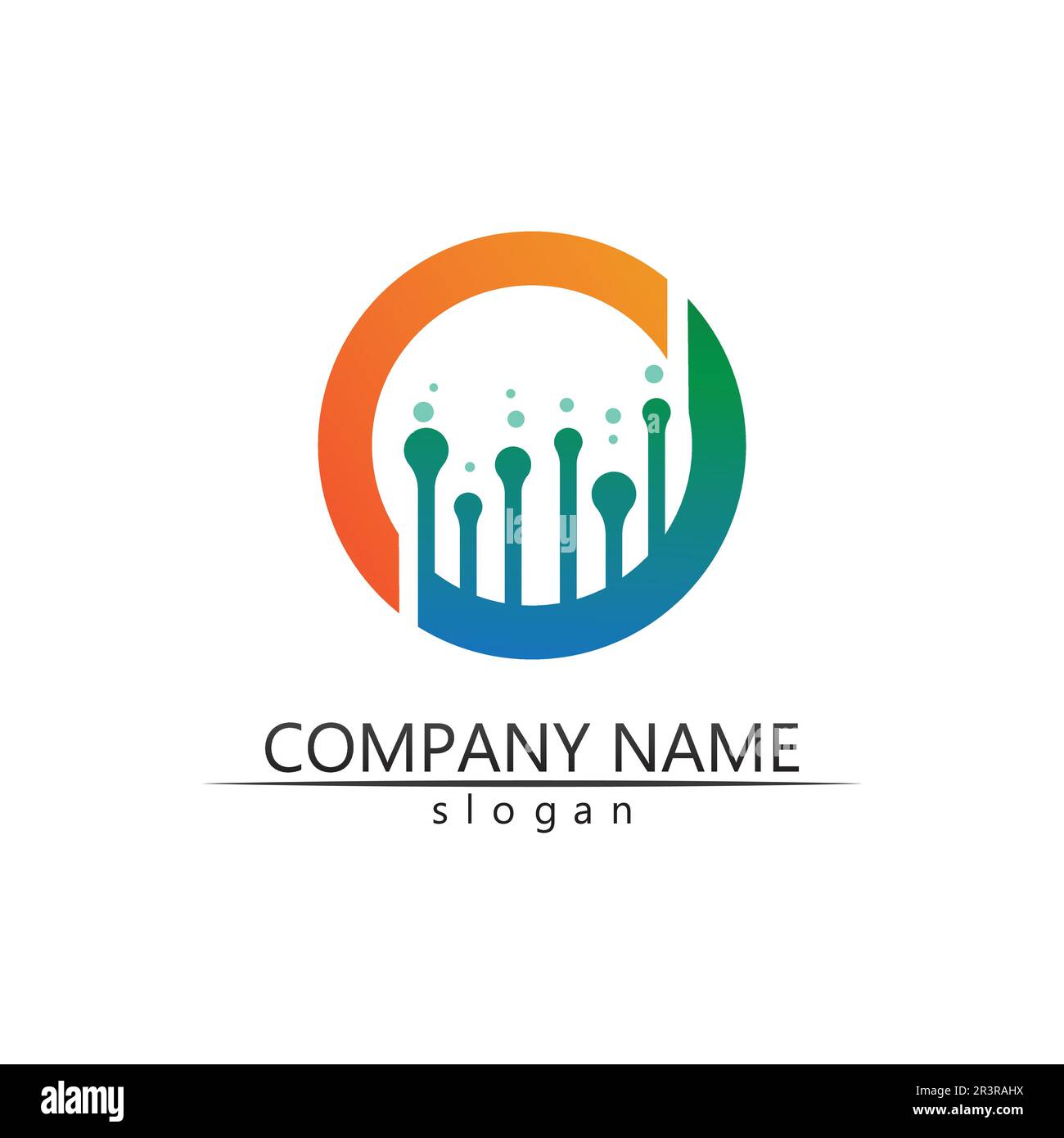 Technology circle logo and symbols Vector Stock Vector Image & Art - Alamy