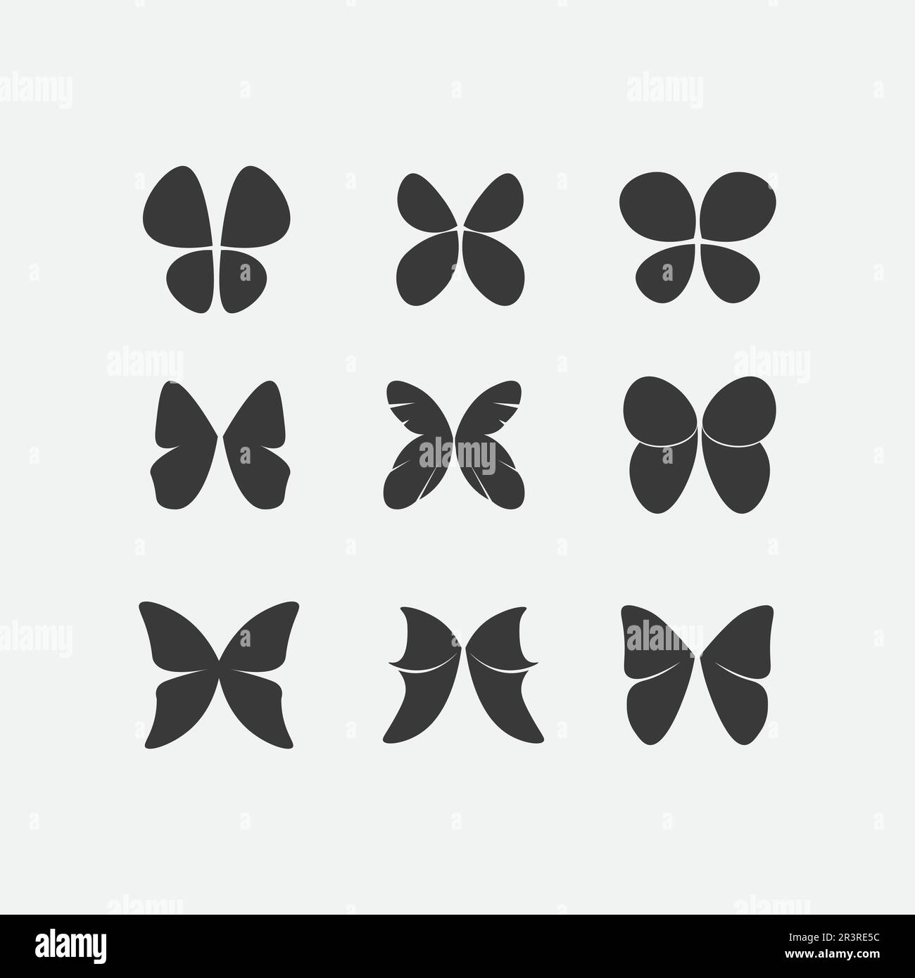 Vector Butterfly conceptual simple, colorful icon. Logo. Vector ...