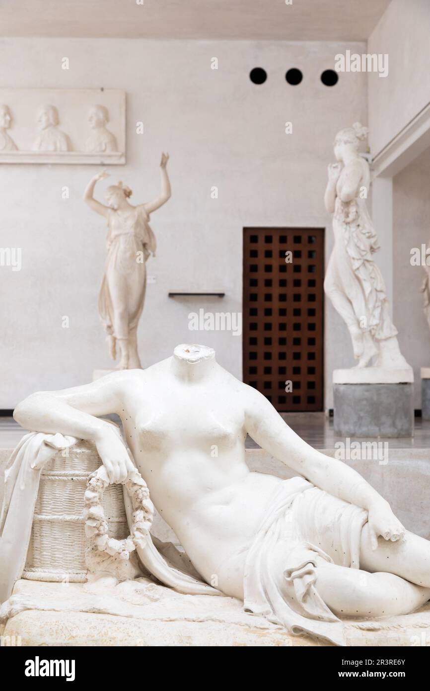 Antonio Canova collection. Classical sculptures in white marble