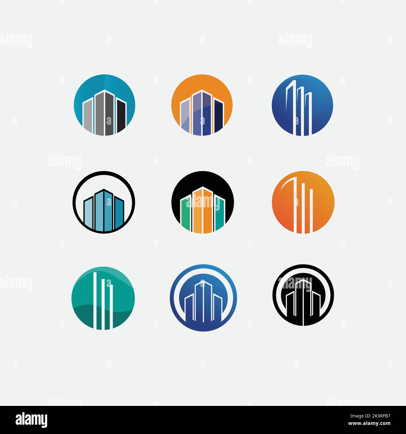 Real estate and home buildings vector logo icons template Stock Vector Image & Art Alamy