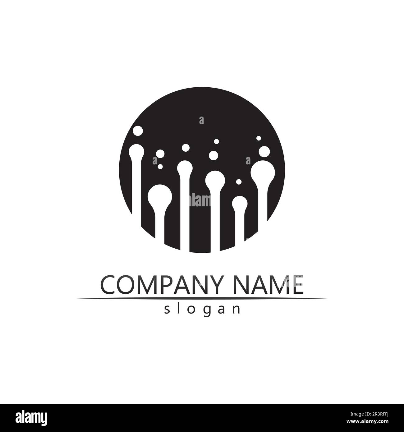 Technology circle logo and symbols Vector Stock Vector Image & Art - Alamy