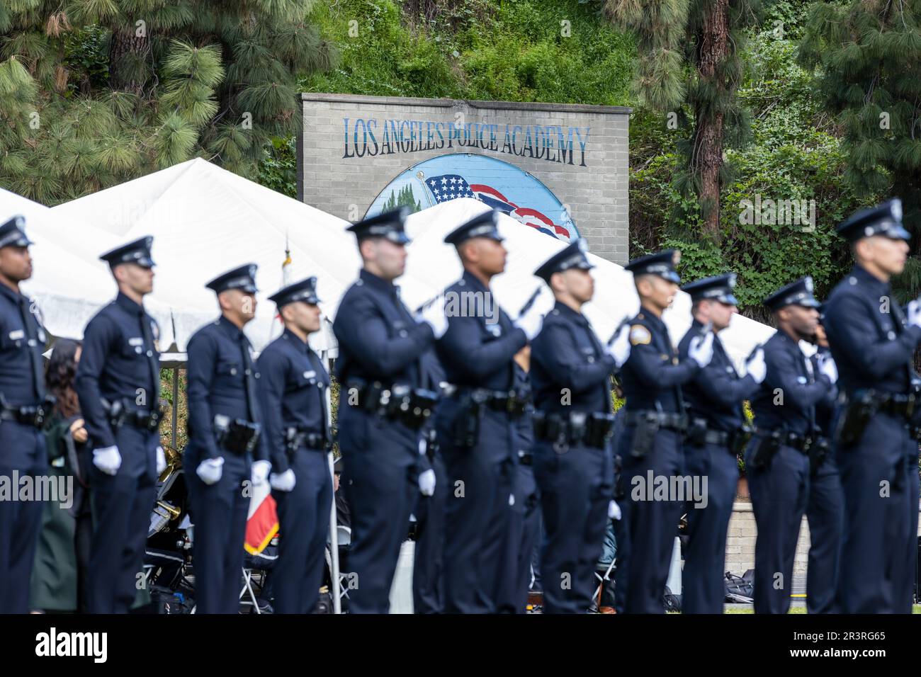 Los Angeles Police Department Graduation At The Police Academy In Los ...