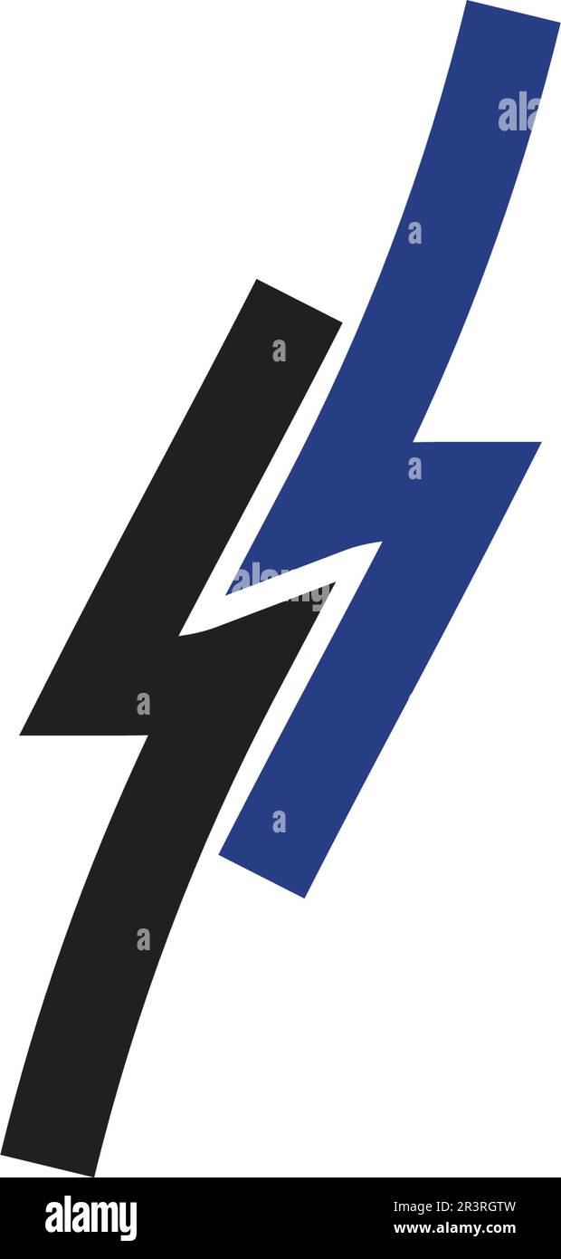 electric Vector lightning icon logo and symbols Stock Vector Image ...