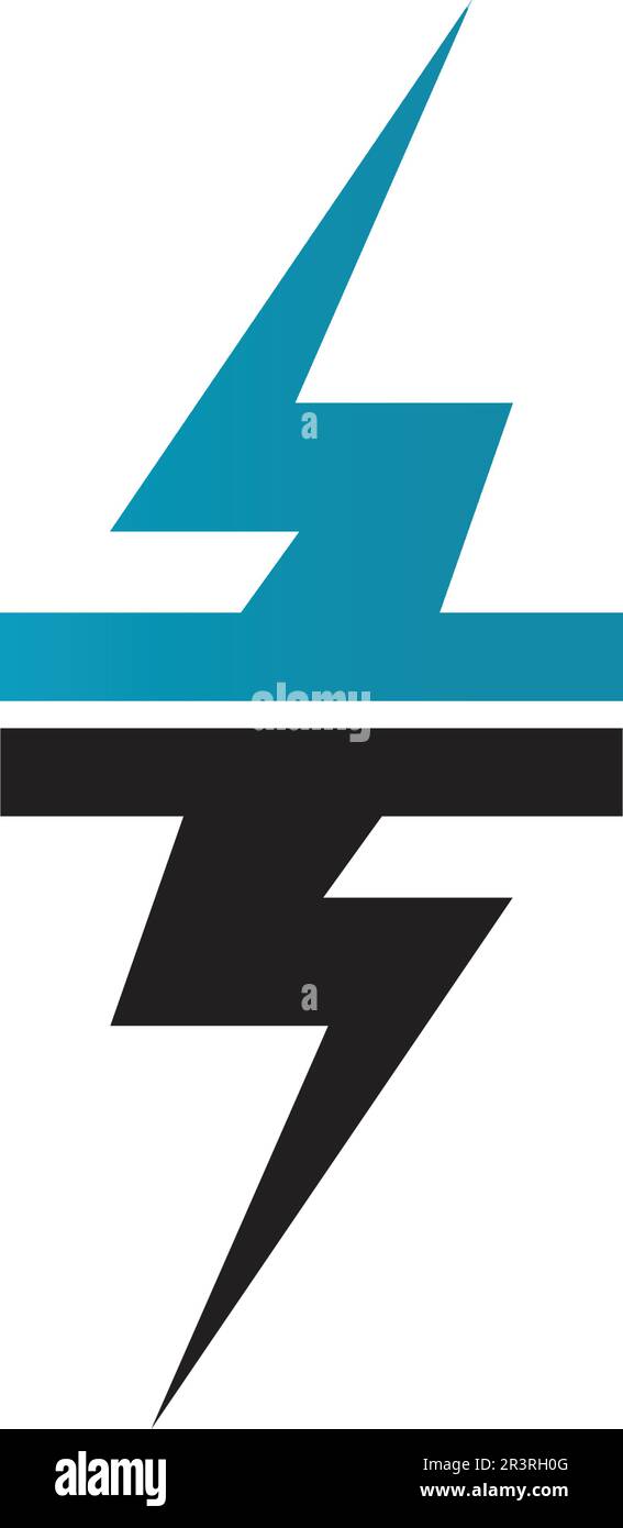 electric Vector lightning icon logo and symbols Stock Vector Image ...
