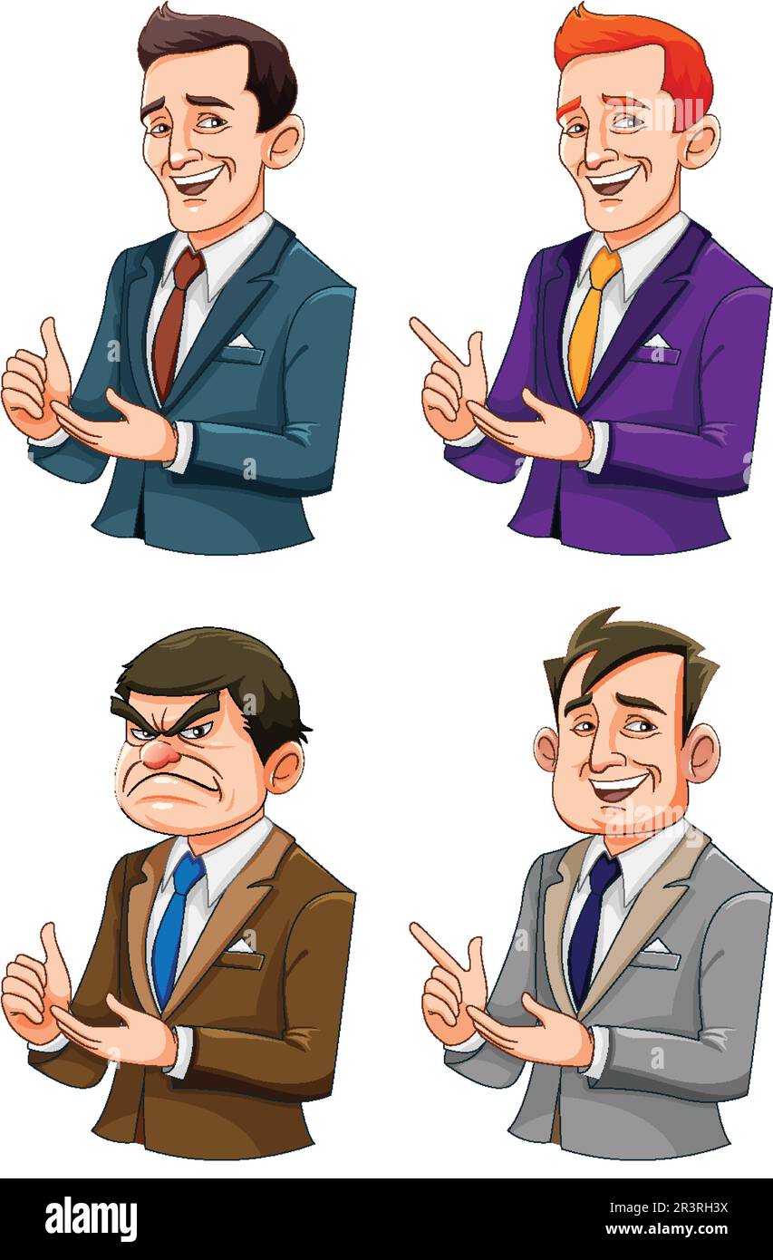 Business man cartoon character illustration Stock Vector Image & Art ...