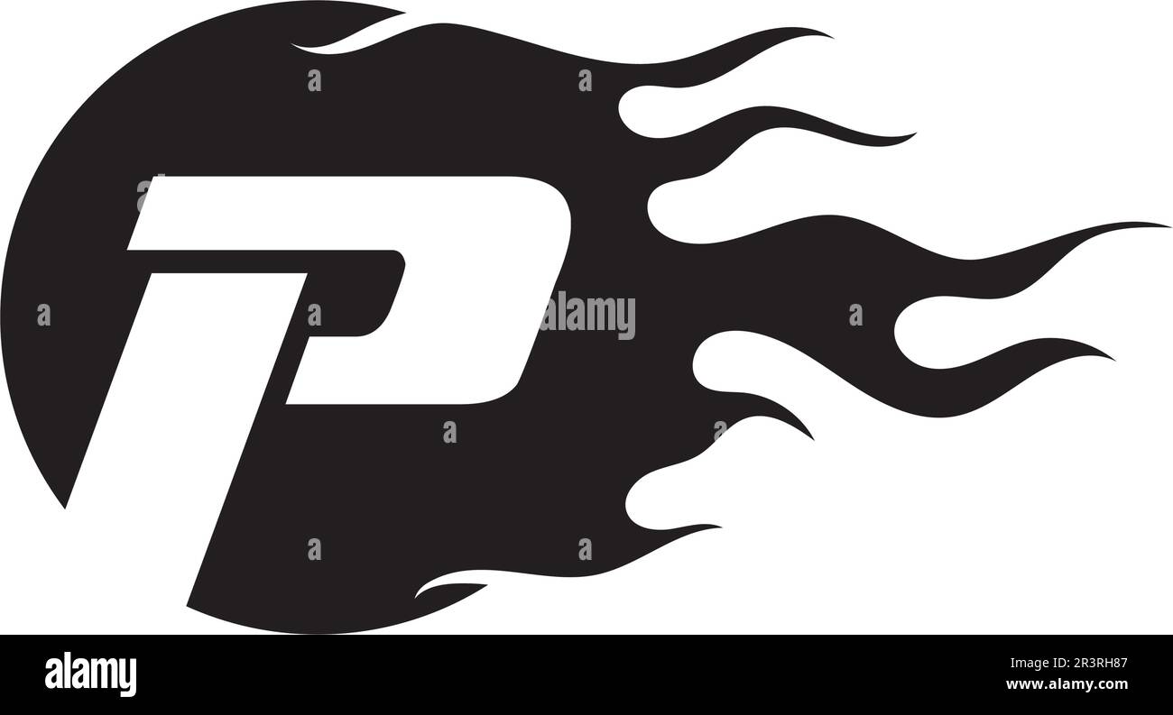 Business corporate letter P logo design vector Stock Vector