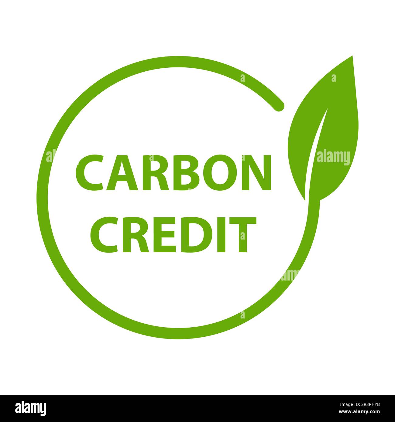 Carbon credit icon vector for graphic design, logo, website, social media, mobile app, UI illustration. Stock Vector