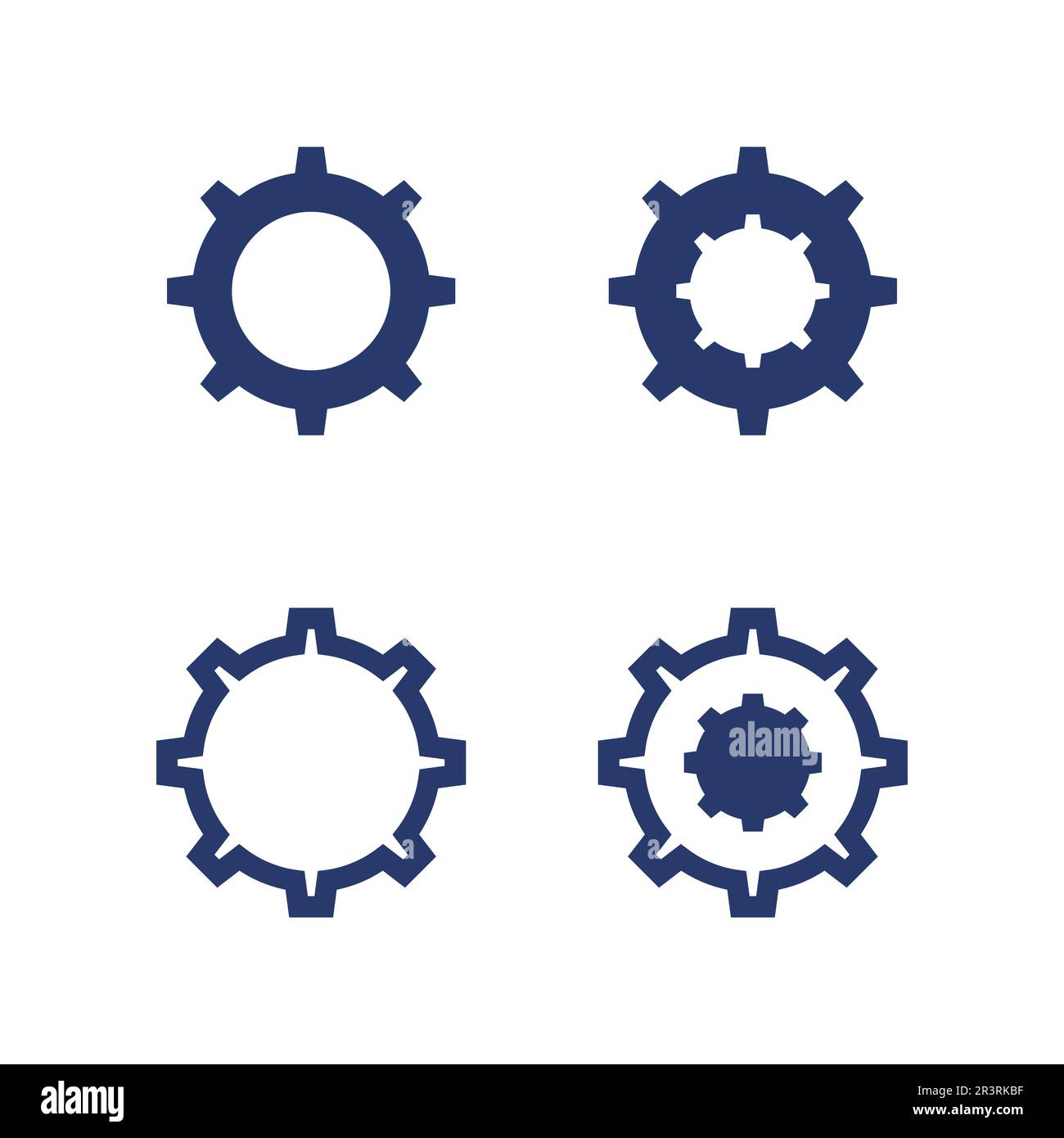 Gear Logo Template vector icon illustration design Stock Vector