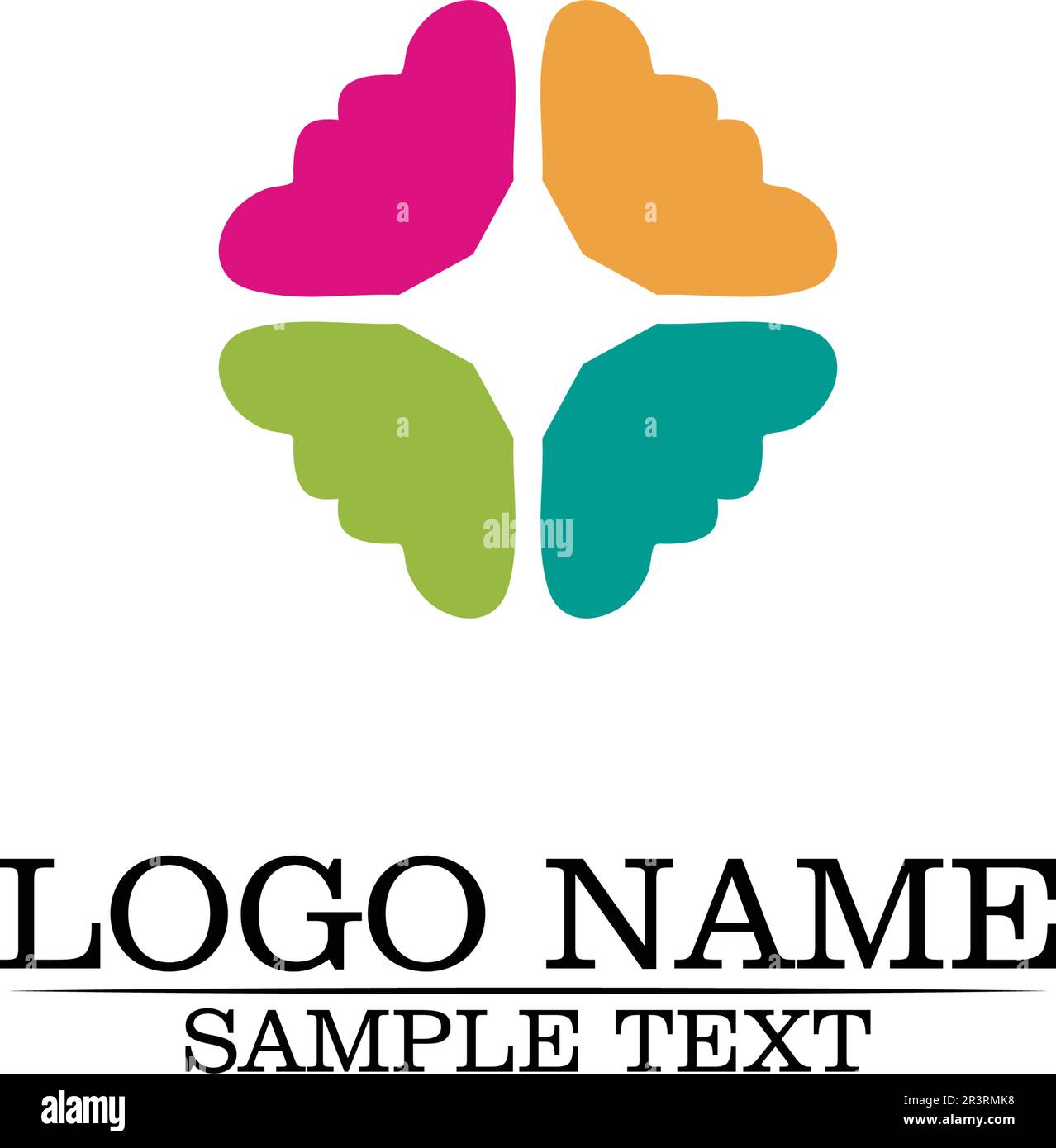 Vector - Vector set of floral patterns on a white background Stock Vector