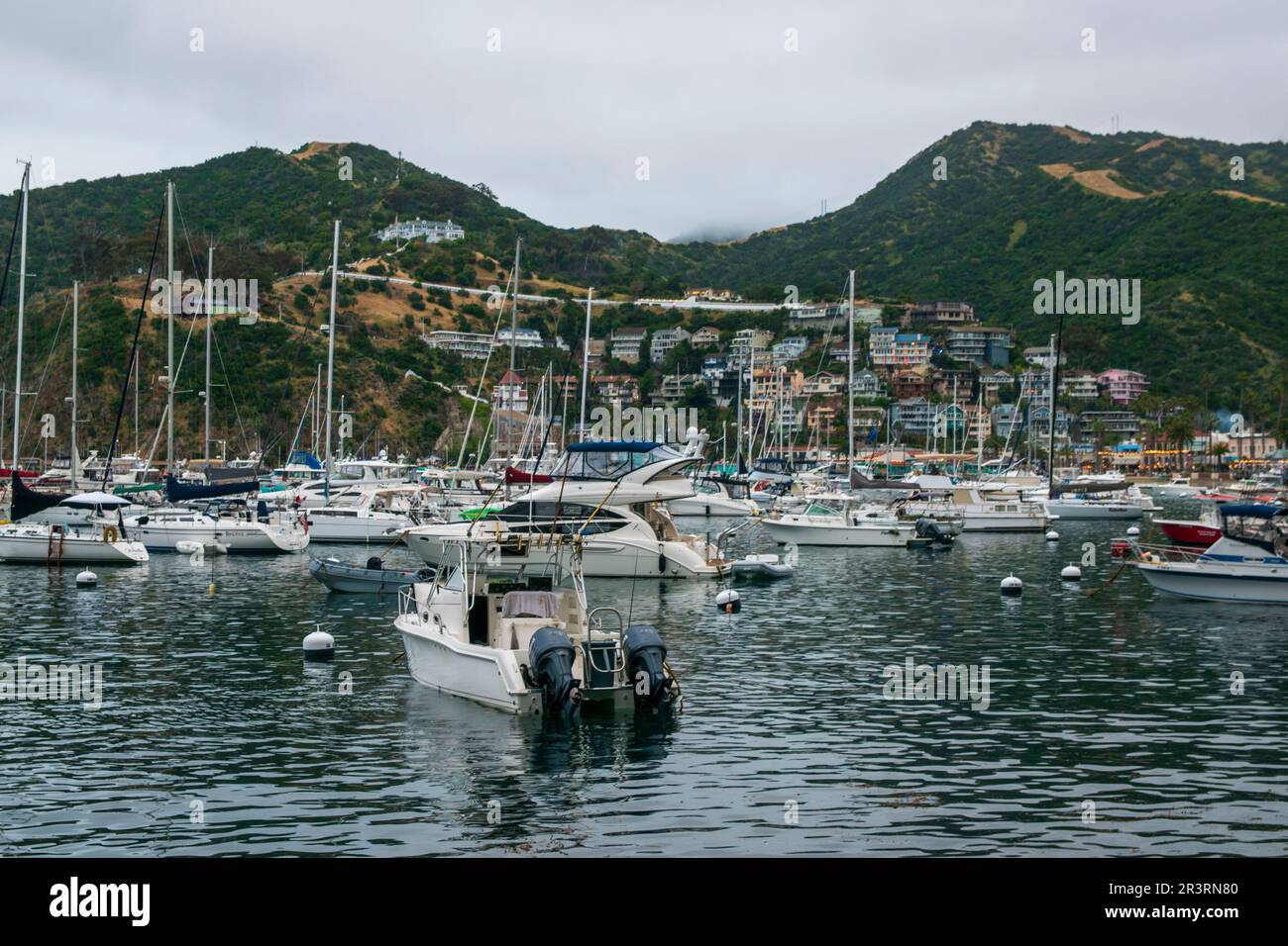 The city of Avalon is the main population center on Catalina Island, CA