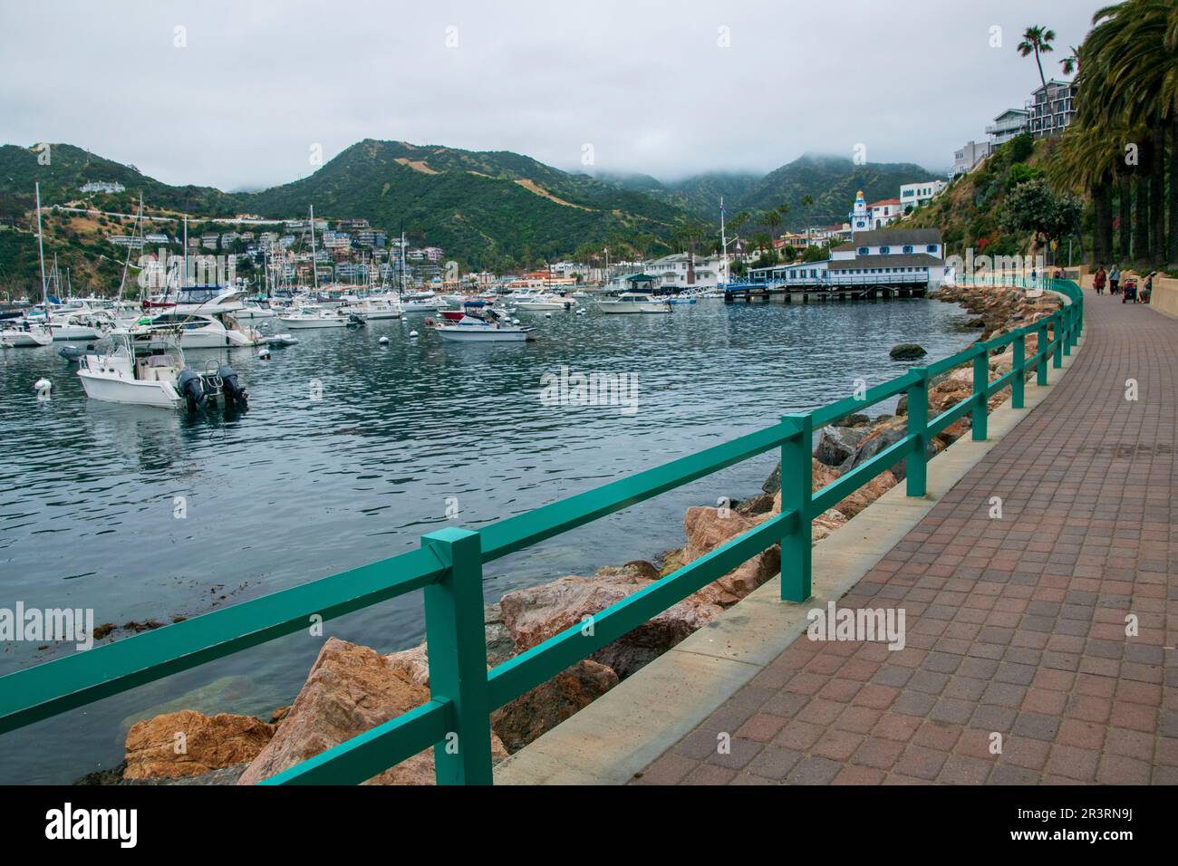 The city of Avalon is the main population center on Catalina Island, CA