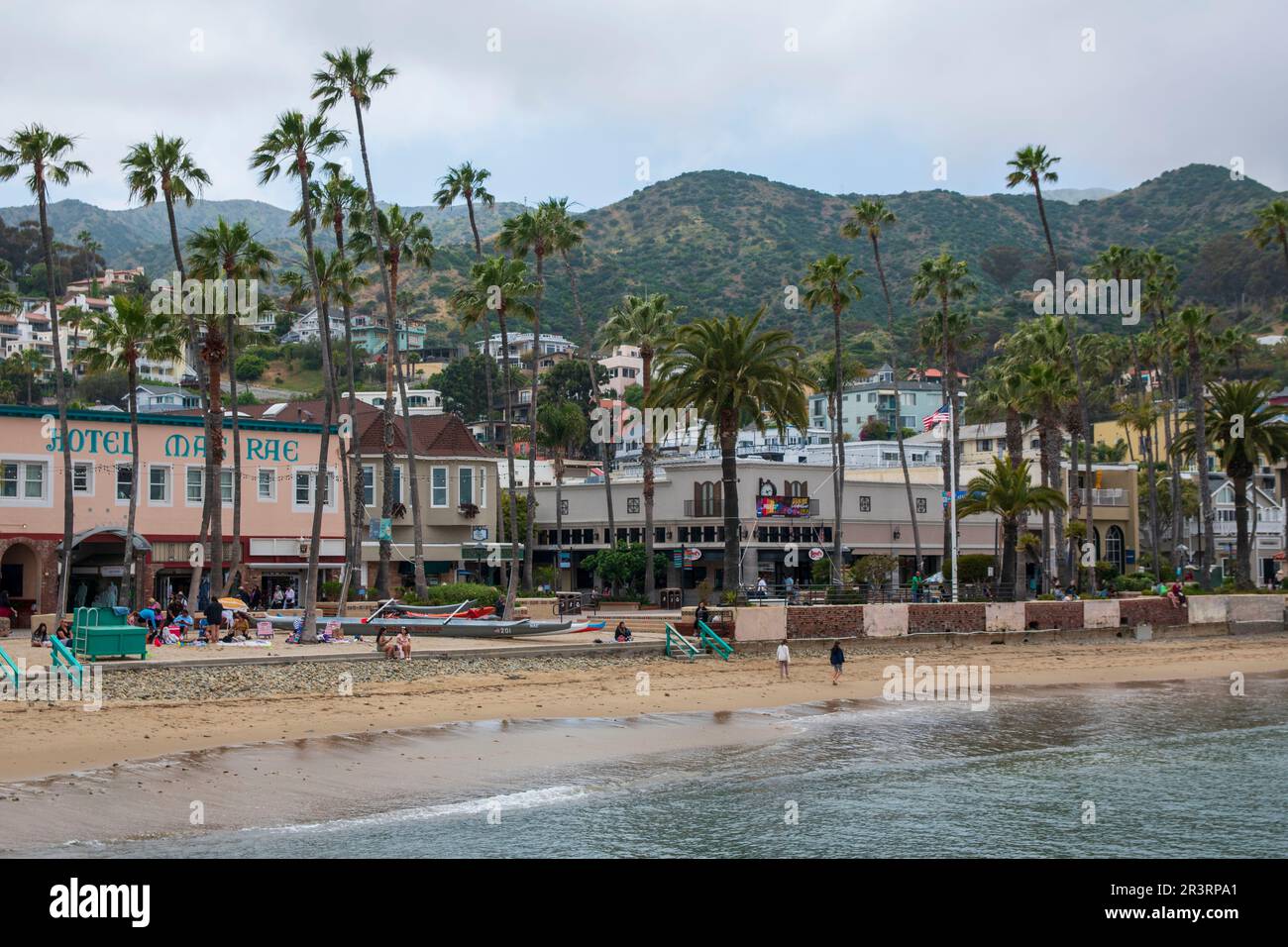 The city of Avalon is the main population center on Catalina Island, CA