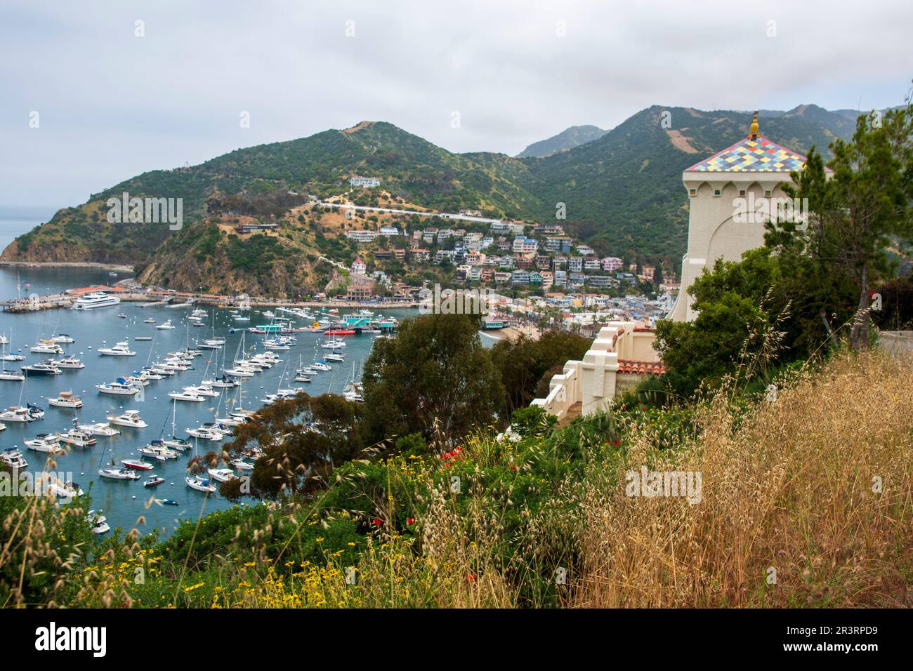 The city of Avalon is the main population center on Catalina Island, CA