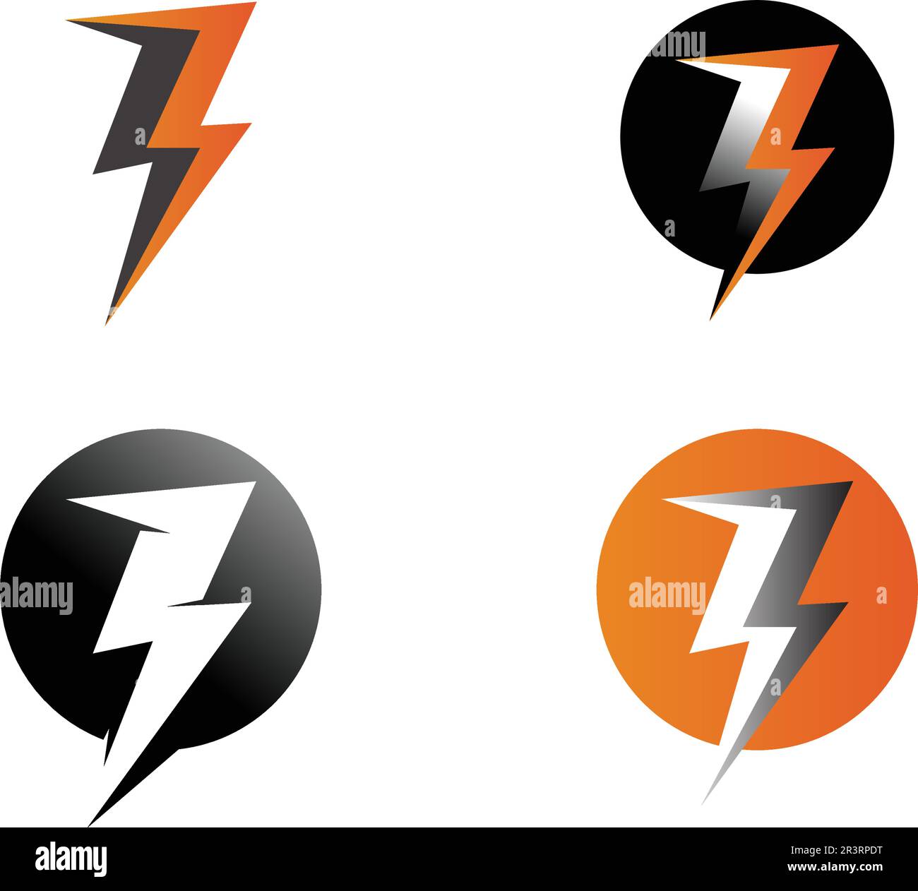 electric Vector lightning icon logo and symbols Stock Vector Image ...