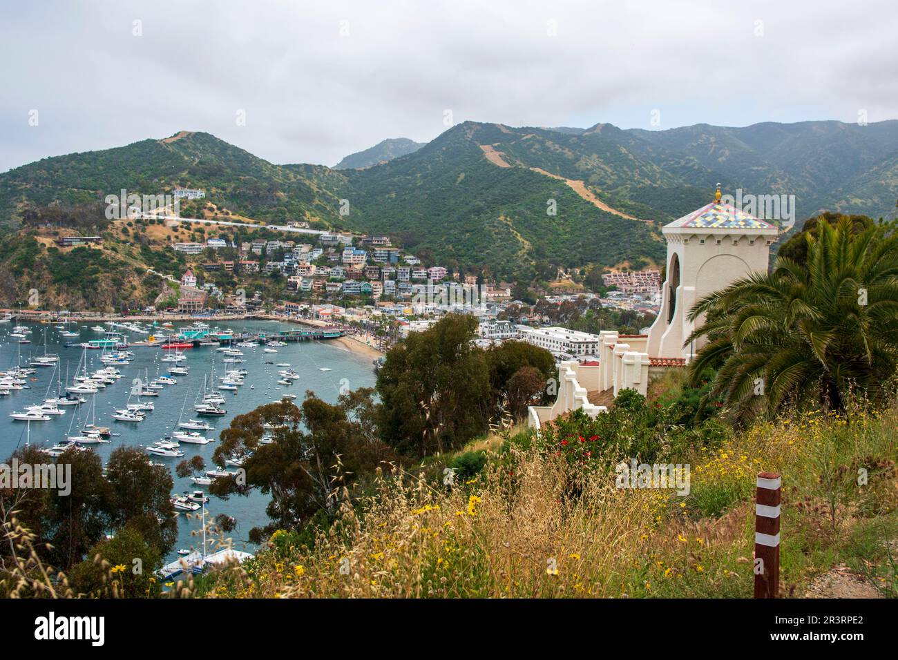 The city of Avalon is the main population center on Catalina Island, CA