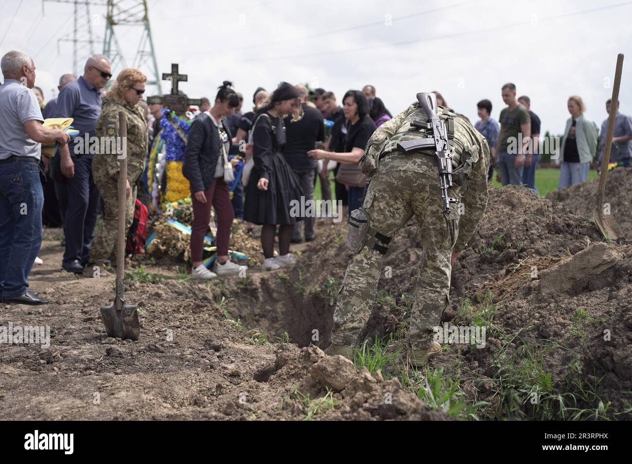 Dnipro, Ukraine. 24th May, 2023. A soldier of Ukraine's 92nd brigade
