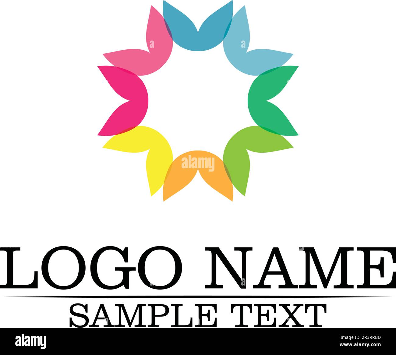 Beauty Vector flowers design logo Template icon Stock Vector