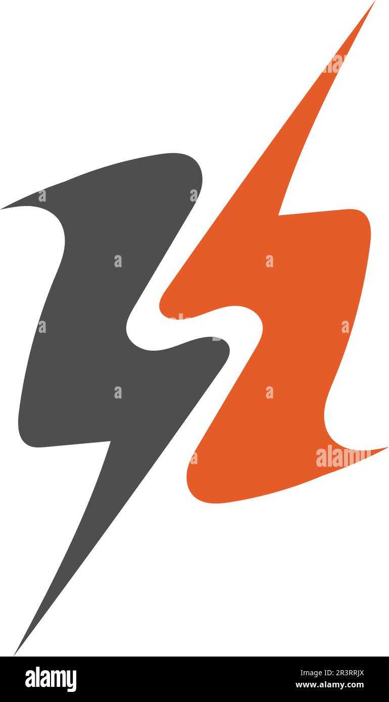 electric Vector lightning icon logo and symbols Stock Vector Image ...