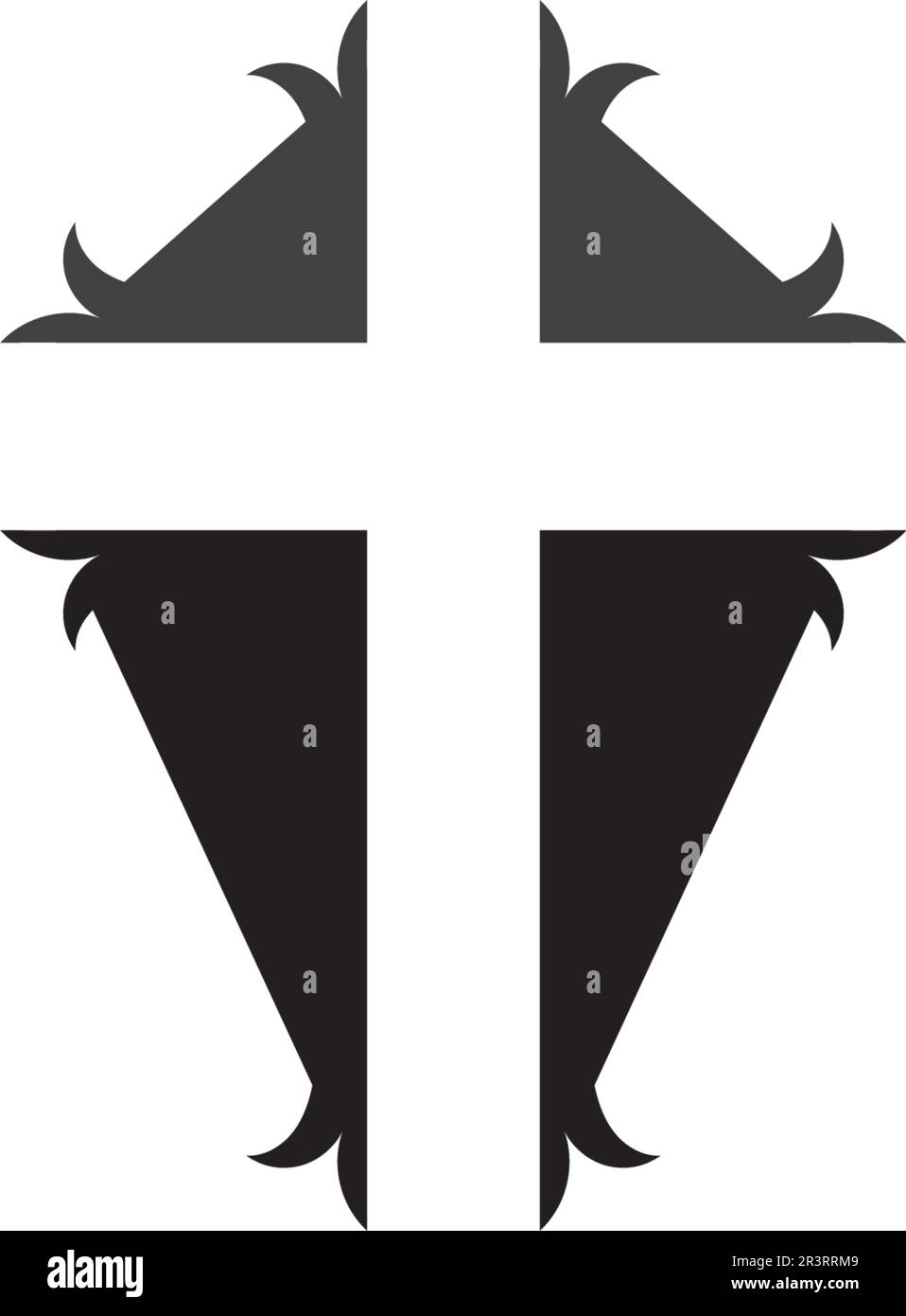 Cross and christ logo and vector Stock Vector