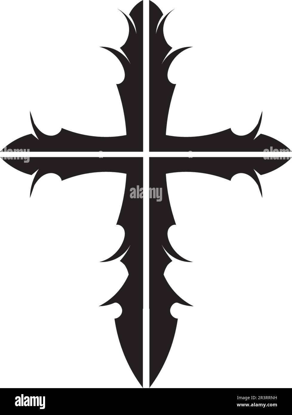 Cross and christ logo and vector Stock Vector Image & Art - Alamy