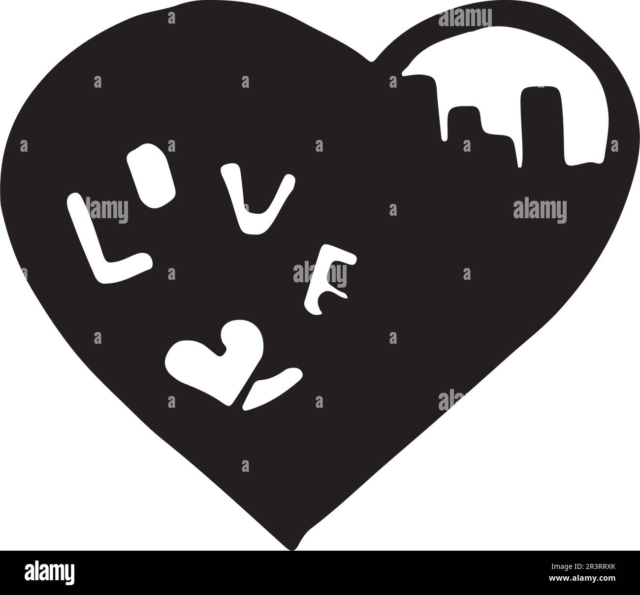 Love Logo and valentine day symbols Vector Template icons app Stock ...