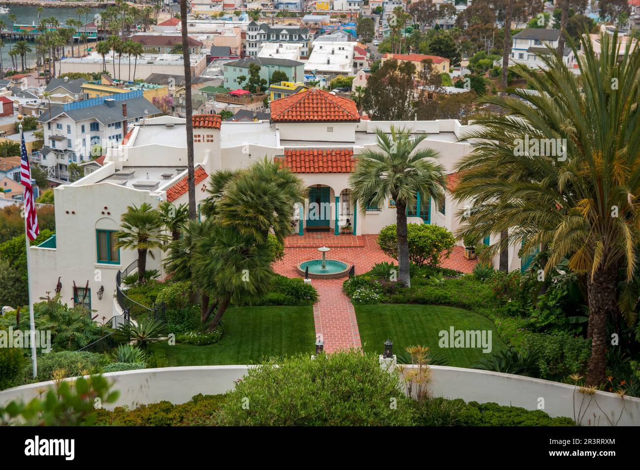 The city of Avalon is the main population center on Catalina Island, CA