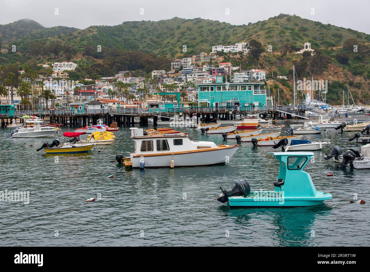 The city of Avalon is the main population center on Catalina Island, CA