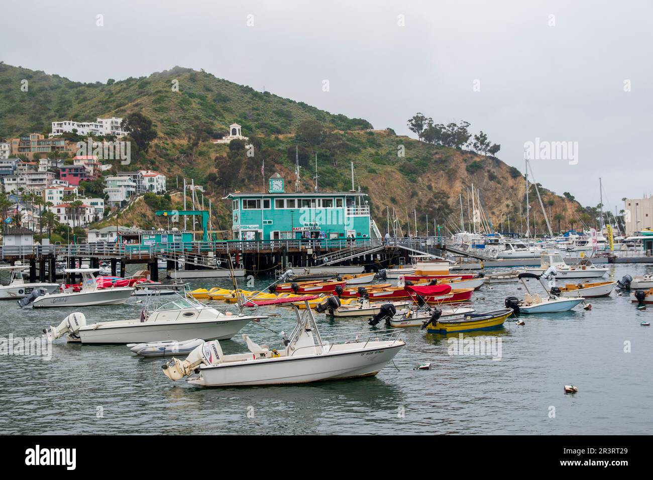 The city of Avalon is the main population center on Catalina Island, CA ...