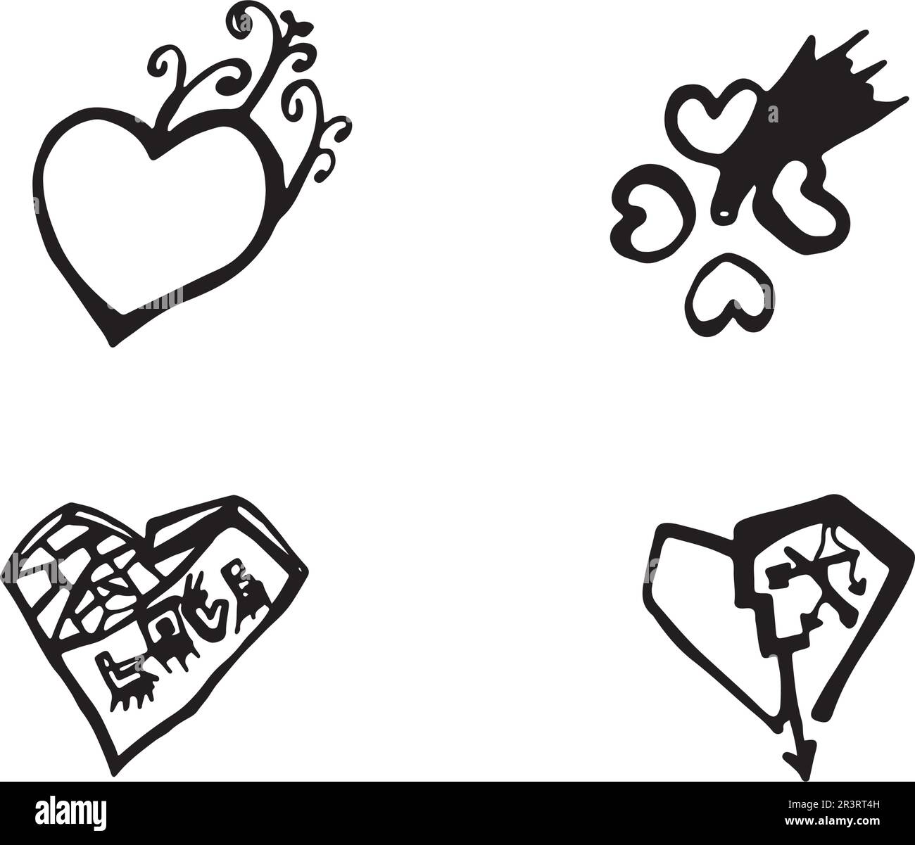 Love Logo and valentine day symbols Vector Template icons app Stock Vector